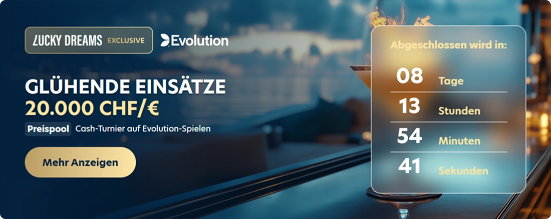 Turnier Glühende Einsätze im LuckyDreams Casino
